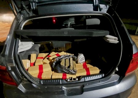 Polícia apreende pouco mais de 100 quilos de maconha na fronteira >