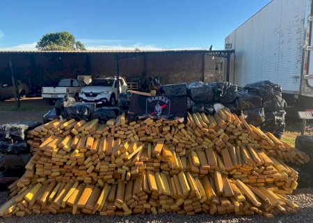 Quase 4t de maconha são apreendidas em meio a carga de algodão