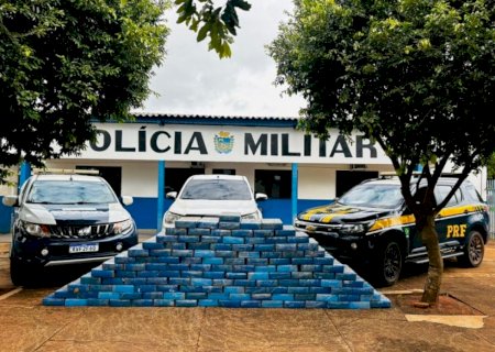 Caminhonete com placas falsas e carga de maconha é apreendida em Eldorado>