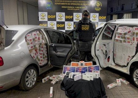 DOF apreende quase 4,5 mil pacotes de cigarros contrabandeados em Dourados