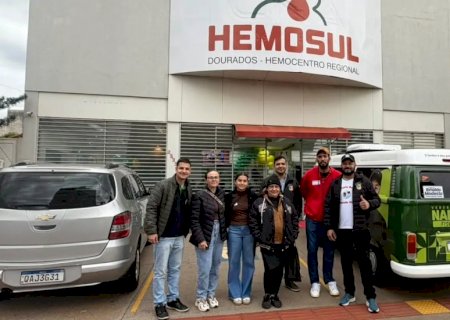 Nado Tozzi leva terceira turma do Projeto Doar ao Hemosul e reforça incentivo à doação de sangue