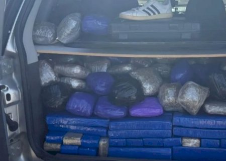 PRF apreende 261 Kg de drogas e um revólver em Caarapó>