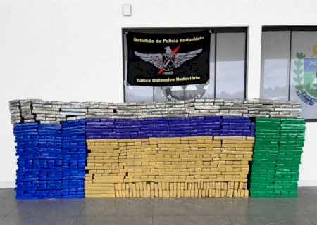 Maconha apreendida na MS-386 causa prejuízo de R$ 1,7 mi ao crime