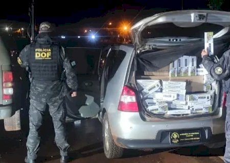 Contrabandista abandona mais de 1,5 mil pacotes de cigarros na MS-379>