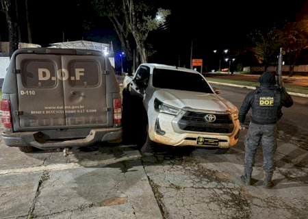 DOF prende homem com caminhonete adulterada em Coronel Sapucaia>