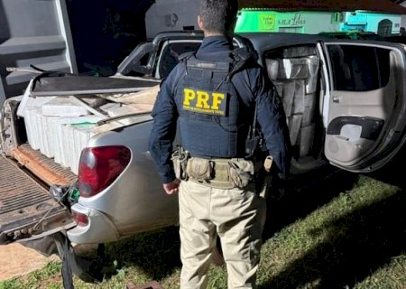 PRF apreende 1,5 tonelada de maconha após perseguição na BR-163 em Caarapó>