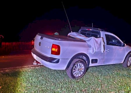 Motorista atropela e mata homem que estava na MS-156 com o cachorro de estimação>
