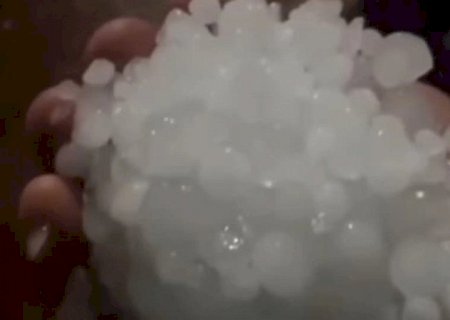 Após granizo em Ponta Porã, Inmet mantém alerta de tempestade para esta quinta-feira>