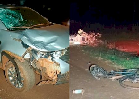 Ciclista morre atingido por caminhonete na BR-376, em Dourados>