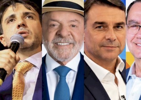 Flávio Bolsonaro tem sete pontos na frente de Lula em MS; Cury cresceu 5%>