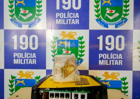 Pasta base de cocaína é encontrada escondida em máquina de solda na fronteira>