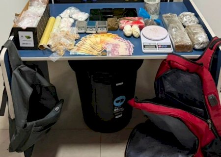 Três adolescentes são apreendidos com drogas em Nova Alvorada do Sul>