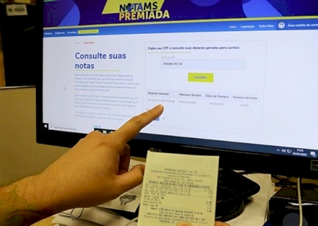 Sortudo ganha sozinho o prêmio de R$ 100 mil na Nota MS Premiada