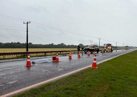 Motociclista morre em acidente na BR-163 em Rio Brilhante>